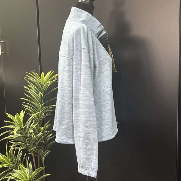 Avalanche 1/4 Zip Pullover,fleece lined, 4-way stretch,relaxed,fit,waist cord - Picture 6 of 11